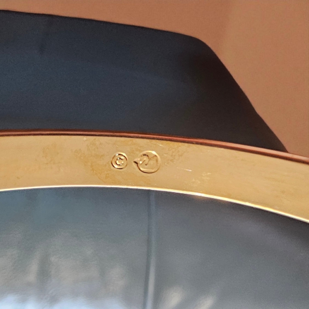 SWAROVSKI Crystals Embedded in Gold Tone Bangle - Picture 6 of 6